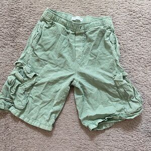 Zara Boys Green Cargo Shorts